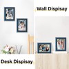 KSROECUD 5x7 Velvet Picture Frame, Navy Blue Photo Frames with