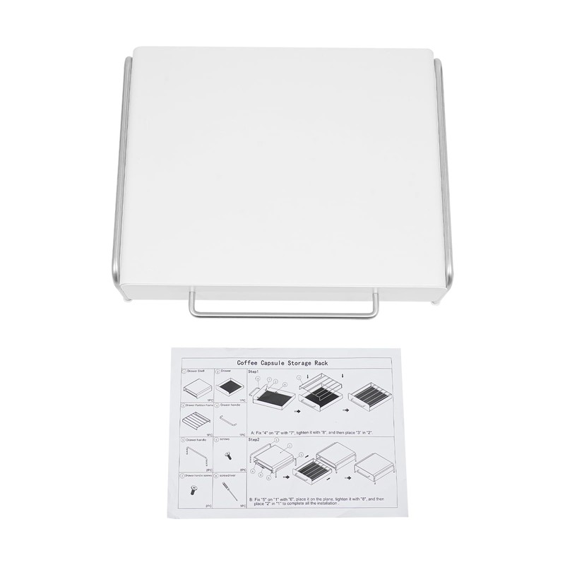 Coffee Pod Drawer, Carbon Steel Under Coffee Pot Storage and