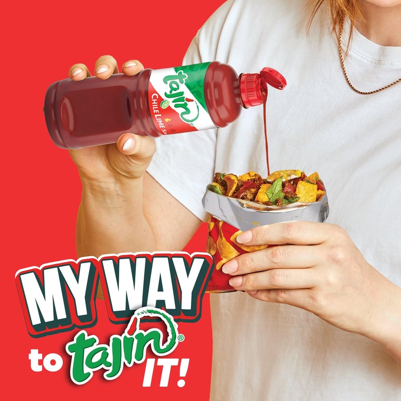 Tajin Fruity Chamoy Sauce 15.38oz and Chile Lime Sauce 15.38oz