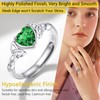 PROSILVER Silver Ring Peridot Ring Celtic Rings for Women Knuckle