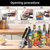 Multi-function Manual Can Opener Bottle Opener, Oversized Hand-held Easy Rotary