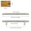Coinkoly 10 Pack 5"(128mm) Satin Nickel Cabinet Pulls Knurled Kitchen