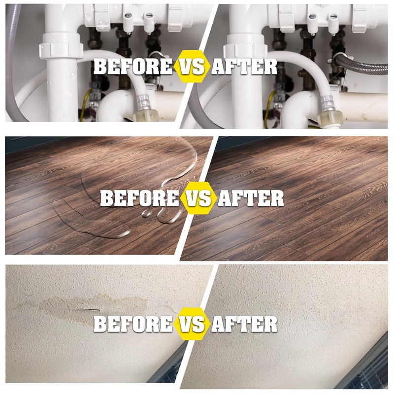 Transparent Waterproof Coating, 70oz Clear Waterproof Sealant - Concrete Crack