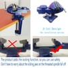 2-in-1 Dual-Purpose Combined Bench Vise or Table Vise, With end-point