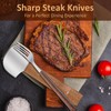 Rocker Knife, Steak Knife for Meat Cutting, Stainless Steel Curved