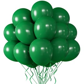 Yehnda Green Balloons 100 Pcs 12 Inch Latex Helium Birthday Christmas Graduation Baby Shower Jungle Party Decorations