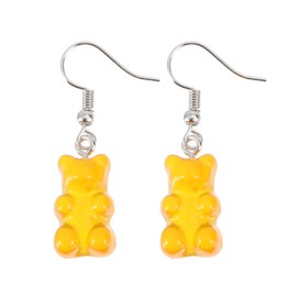 BESPORTBLE Cartoon Animal Bear Earrings: 1 Pair Retro Cartoon Bear Earrings Cute and Stylish Luminous Earrings for Women Cute Creative Earrings, Plastic, resin, No Gemstone