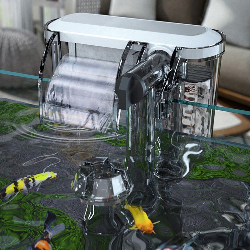 External Fish Tank Aquarium Filter Waterfall Suspension Hanging Filter Low