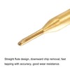 uxcell Thread Tap Metric M1 x 0.25, Titanium Coated Cobalt