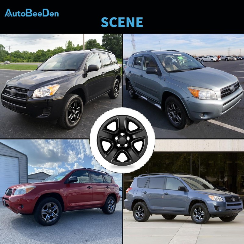 4-Pack 17 inch Wheel Skins Compatible with Toyota RAV4 2006