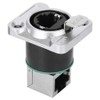 Conector de enchufes impermeables de interfaz RJ45, 2 conectores en