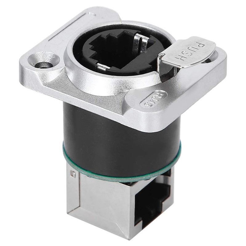 Conector de enchufes impermeables de interfaz RJ45, 2 conectores en