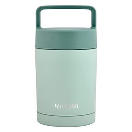 Kichna The Tub Vacuum Insulated Food Flask 6 Hours Hot or Cold Leakproof BPA Free Double Walled Stainless Steel Food Jar 500 ml - Pistachio Green