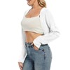 Women's Cardigan Shrugs Long Sleeve Knit Cropped Bolero Shrug Open