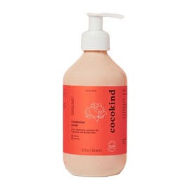 Jumbo Rosewater Facial Toner by Cocokind, Multipurpose Spray to Set Makeup, Double Cleanse, and Balance Skins pH, Made with Rose Hydrosol, 12 Fl Oz