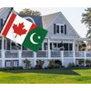 3×5 FT Canada Pakistan Flag, Large 100D Canadian Pakistani Friendship