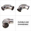 SHANOER Boiler Water Heater Stainless Steel Elbow Vent Pipe For