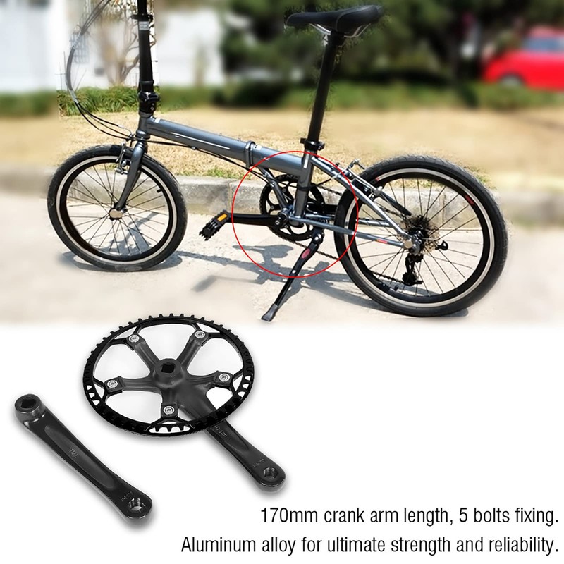 Bicycle Crank Chainring Set 45T 47T Crank Chain Set Bicycle
