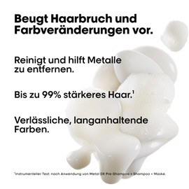 L'Oréal Professionnel Hair Shampoo for All Hair Types, Prevents Hair Breakage & Colour Changes, More Shine, Series Expert, Metal DX Shampoo for Refilling, Refill, 500 ml