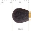 BISYODO Long Series Cheek Brush - Round Flat Type, Brown