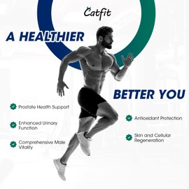 Prostate Health Supplements for Men - Saw Palmetto for Men 500mg DHT Blocker with Pumpkin Seed Oill, Pygeum - Urinary Health and Hair Support,120 Count