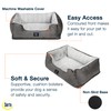 Serta Orthopedic Cuddler Dog Bed for Pets – Slate Gray