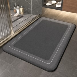 Bathroom Absorbent Mat for Home Use - Thickened Quick Drying Non-Slip Floor Mat for Kitchen, Doorway and Entryway