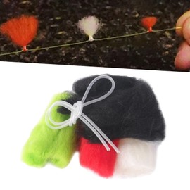 1 Set Strike Indicator Tool, Fly Fishing Float Accessories, with, Fishing Nymphing,Easy, Wool Trout Mixed Colors