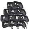 Champkey Golf Iron Head Covers 12 Pack | Premium Polyurethane Material Golf Head Covers