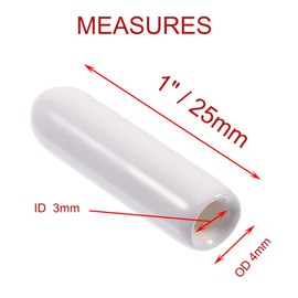 100 Pieces Universal PVC Dishwasher Prong Rack Tip Tine Cover Caps Flexible Round End Caps Shelf Organizer Tip Caps Wire Thread Protector Cover Just Push On to Repair 25 mm Long (Grey)