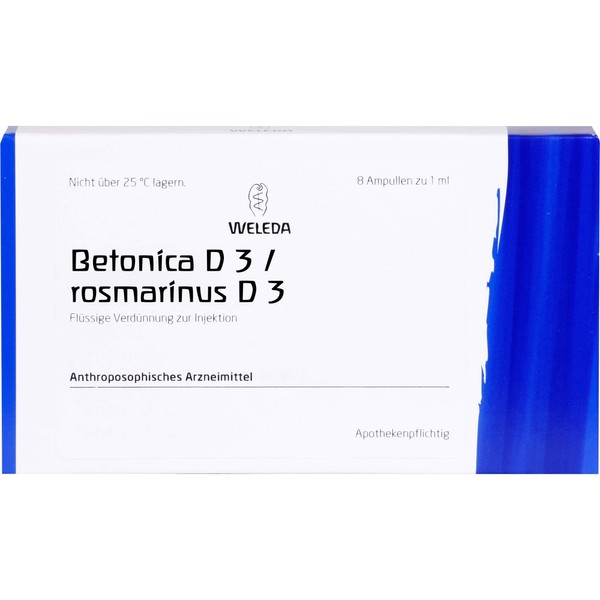Nicht vorhanden Betonica D3/Rosmarinus D3 Weleda Amp., 8X1 ml AMP