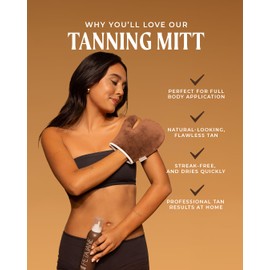 Peta Jane Sunless Tan Applicator Mitt - Made in the USA - Streak-Free, Washable, Reusable, Ensures Even Application, 1 Pack