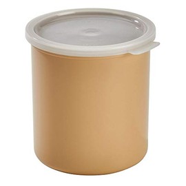 Crock with Lid Beige 2.7 qt