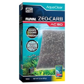 Fluval - Zeo for AC50 Power Filter, 3.2 oz / 90 g – Promotes Clear Water, Improves Fish Health, for Use in Freshwater & Saltwater Aquariums