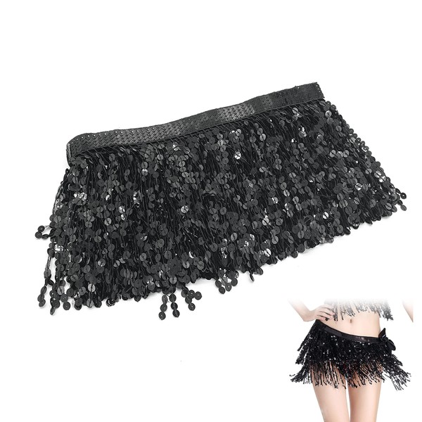 OHYER Sequin Fringe Trim 3 Metres Long (x15 cm Diameter)