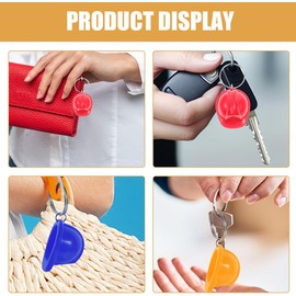6 Llaveros Mini Casco de Construcción Multicolor, Llavero para Fiesta Temática, Recuerdo para Ingeniería y Suministros de Eventos, Adecuado para Regalos y Decoración de Hogar