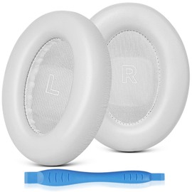 GEVO Earpads Replacement for Bose QuietComfort Ultra (QC Ultra), Ear Pads Cushions Replacement with Protein Leather and Memory Foam,White Smoke