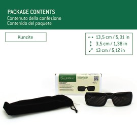 NATURALIGHT Rasterbrille/Lochbrille für Augentraining - Modell Kunzite – Bifokales Raster