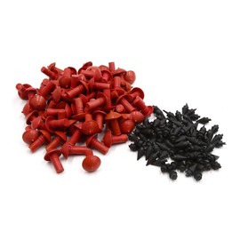 sourcing map Rubber Mushroom Shaped Tyre Puncture Patches Tyre Repair Tool Car DE de Pack of 86