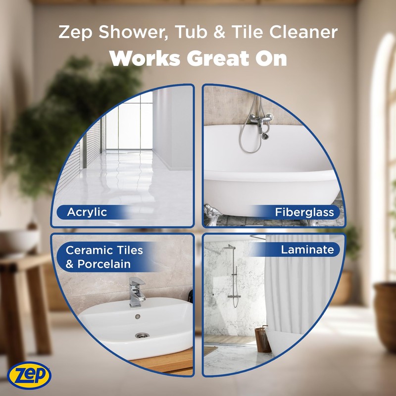 Zep Shower Tub and Tile Cleaner 1 Gallon ZUSTT128 (Case