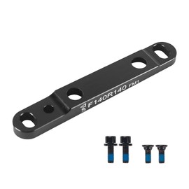 Laroal Flat Mount Disc Brake Adapter Mountain Bike Disc Brake Caliper Mount Adapter Ultralight Disc Brake Mount Adapter for Road Bike black adapter disc brake