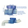 Check Valve Toilet Backwater Backflow Prevention PVC Inline One Way