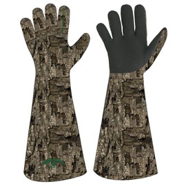HOT SHOT Duck Commander x Men's Flare Realtree Timber Camo Glove - Gauntlet Cuff, Neoprene Shell, Fleece Lined, Medium