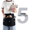 MIKI WELL Server Apron with 5 Pockets - Waterdrop Resistant
