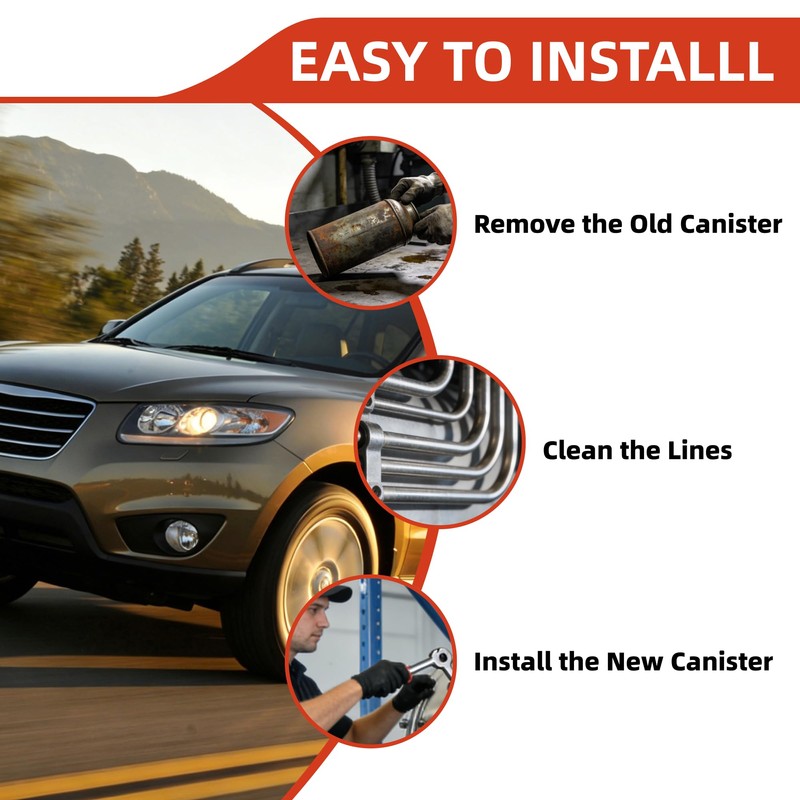 Fuel Vapor Charcoal Canister EVAP Emissions Replacement Compatible with 2007-2014