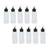 10Pcs Hair Oil Bottle 60ml Leakproof High Temperature Resistant Transparent