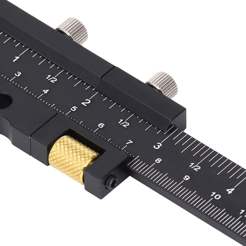 Woodworking Scriber Measuring Tool T Square Ruler Carpentry Multifunctional Aluminum