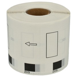 vhbw Premium Sticker Roll Labels for Brother P-Touch QL-550 710, QL-550 710 W, 720, 720NW such as Dk 11209.