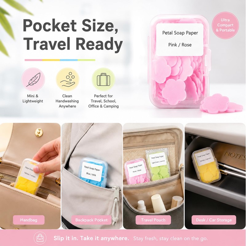 12 Box Soap Sheets, Soap Sheets for On the Go