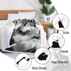 Wolf Blanket Winter Wolf Bed Blanket Fluffy Fleece Bed Throws